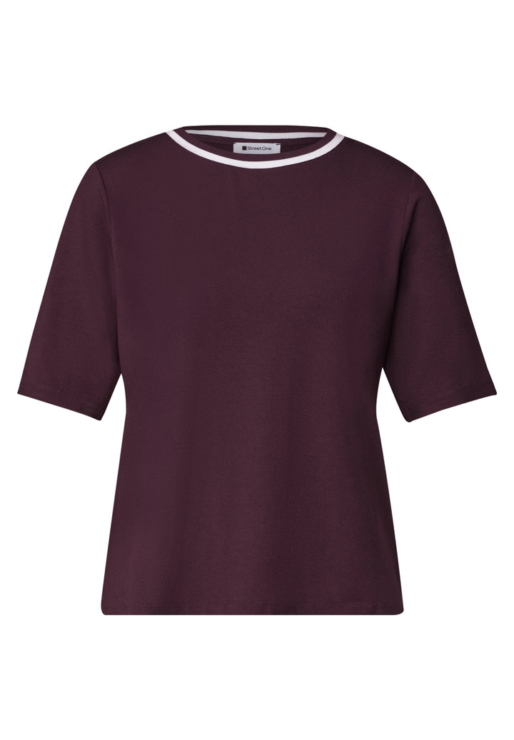 LTD QR shirt w.kick stripe col, rustic rouge 17820 Bild 1