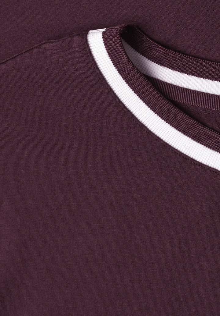 LTD QR shirt w.kick stripe col, rustic rouge 17820 Bild 2