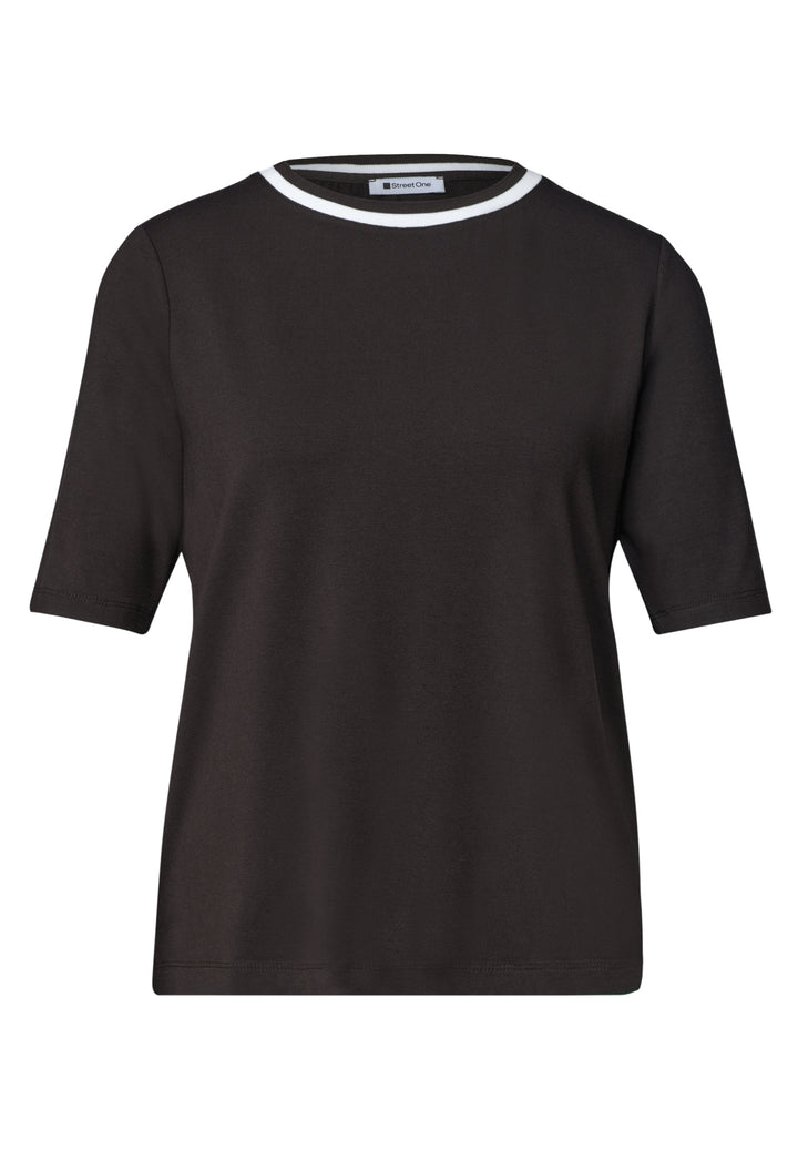 LTD QR shirt w.kick stripe col, black coffee 17874 Bild 1