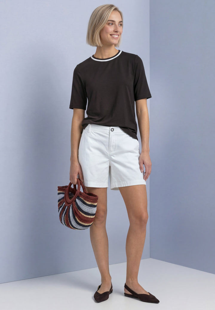 LTD QR shirt w.kick stripe col, black coffee 17874 Bild 5