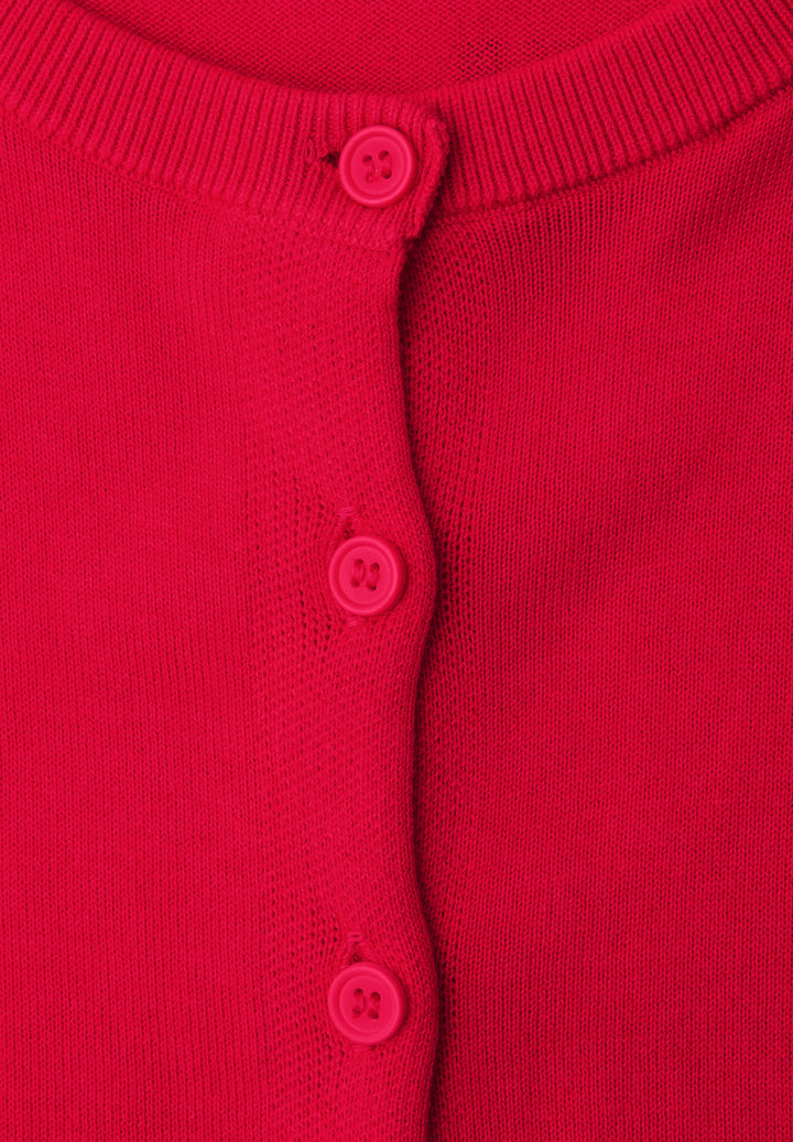 LTD_QR_short sleeve cardigan, salsa red 17504 Bild 2