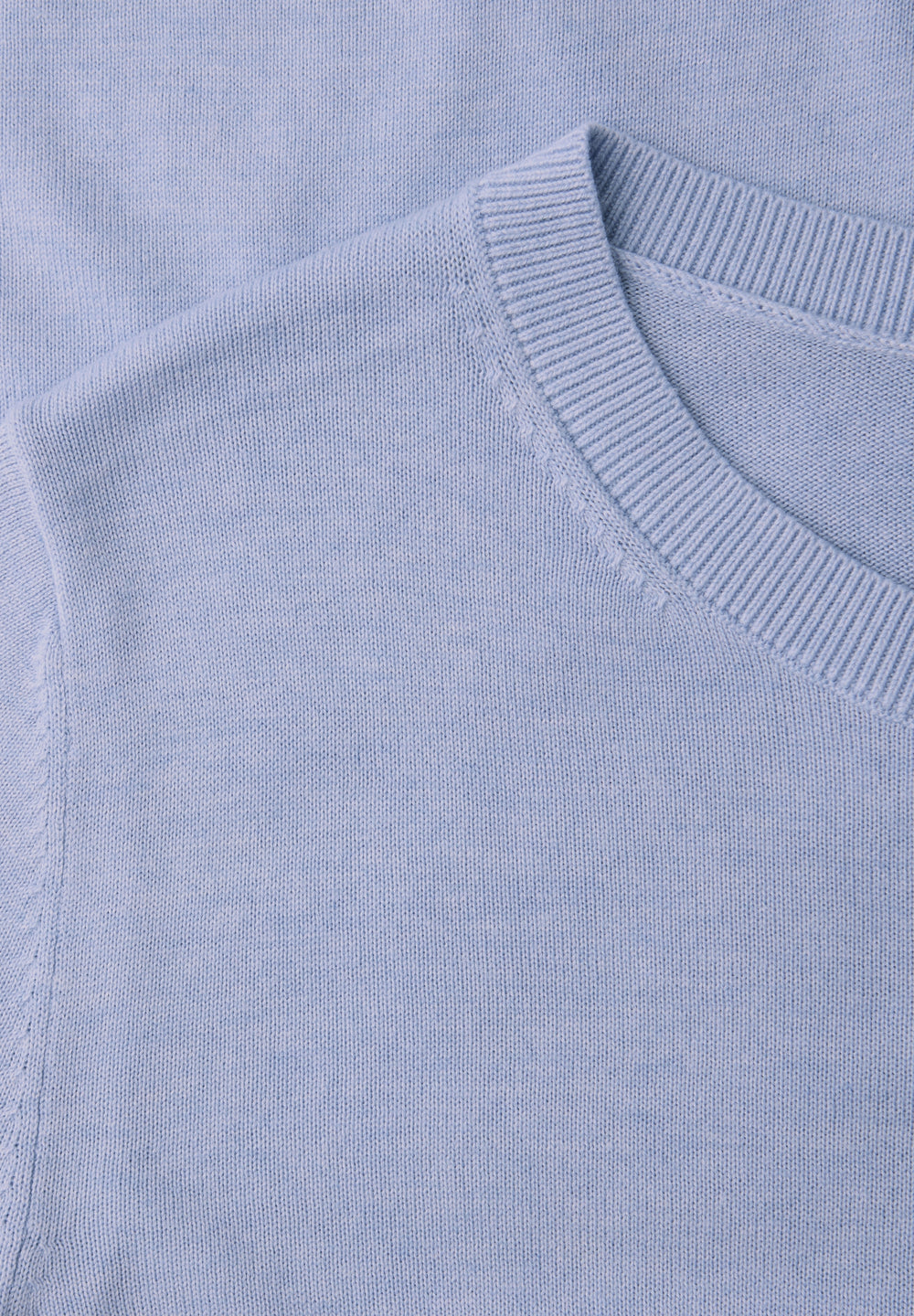LTD_QR_short sleeve sweater, cashmere blue mel. 17511 Bild 2