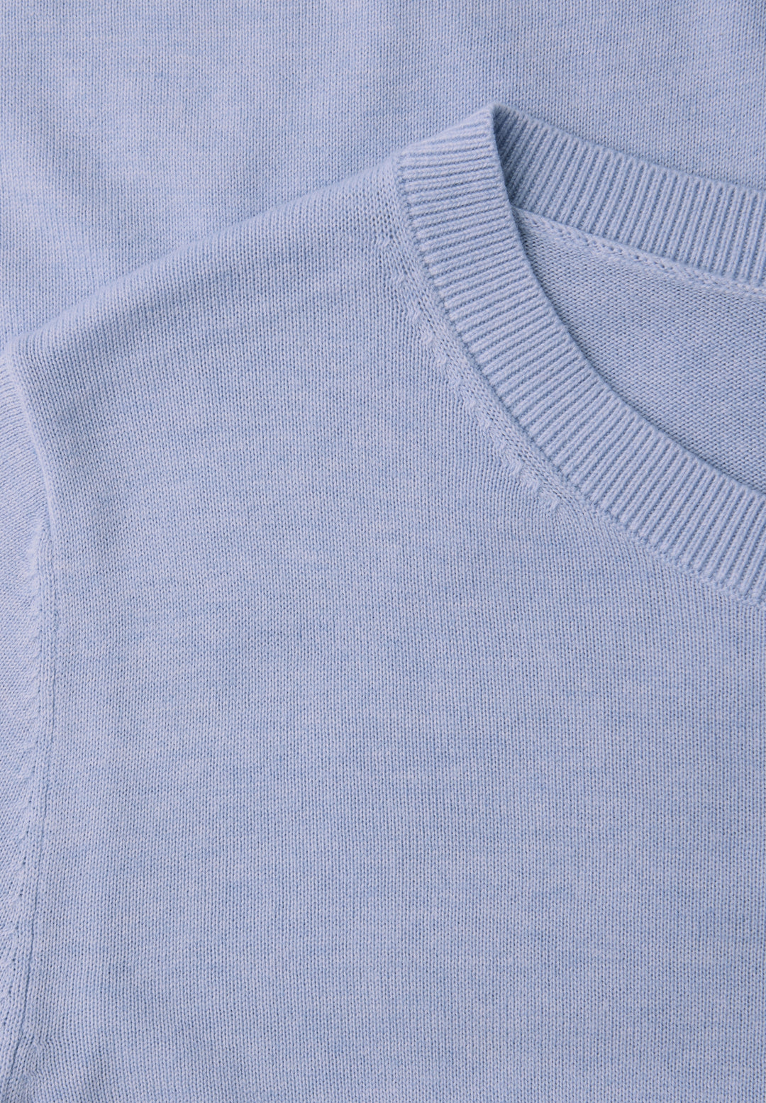LTD_QR_short sleeve sweater, cashmere blue mel. 17511 Bild 2