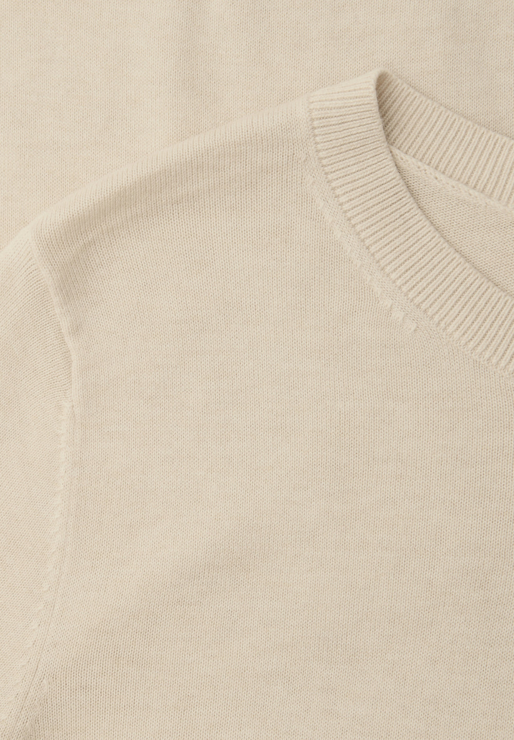 LTD_QR_short sleeve sweater, smoke beige mel. 17514 Bild 2