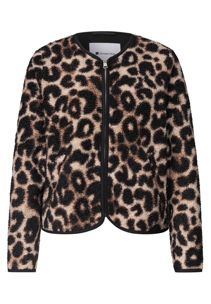 LTD QR Short Teddy Jkt w. AOP, Black 30001 Bild 1