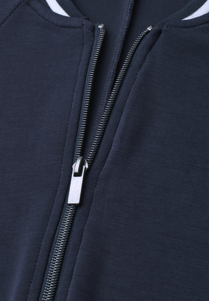 LTD QR silk look jacket w.kick, darkest blue 17915 Bild 2
