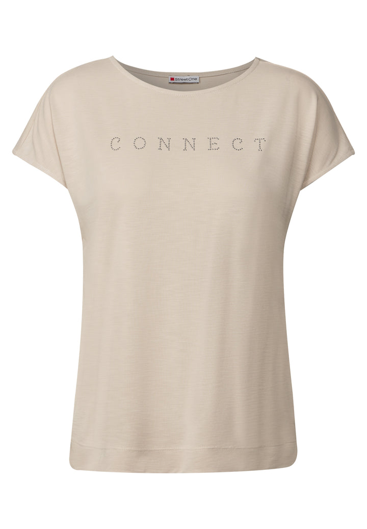 LTD QR silk look shirt w.stone, coastal beige 26620 Bild 1