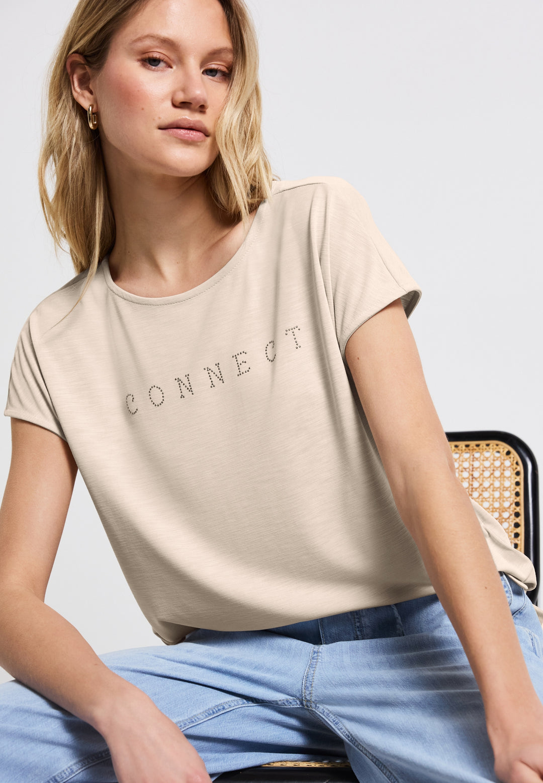 LTD QR silk look shirt w.stone, coastal beige 26620 Bild 6