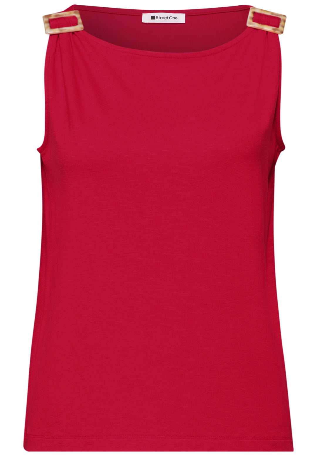 LTD QR slub jersey top w.shoul, salsa red 17504 Bild 1