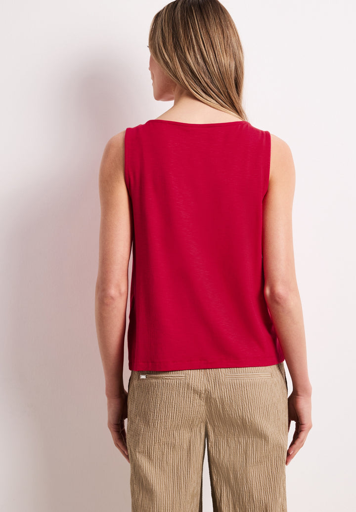 LTD QR slub jersey top w.shoul, salsa red 17504 Bild 4