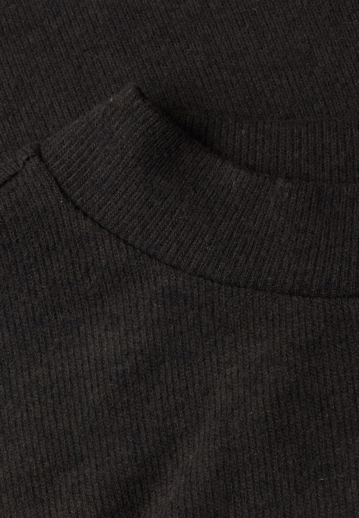 LTD QR soft melange look shirt, black coffee mel. 18037 Bild 2