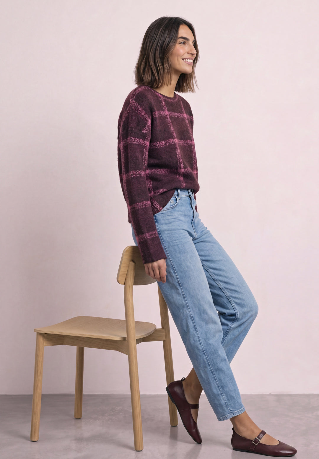 LTD QR soft multi color check, rustic rouge 37820 Bild 5