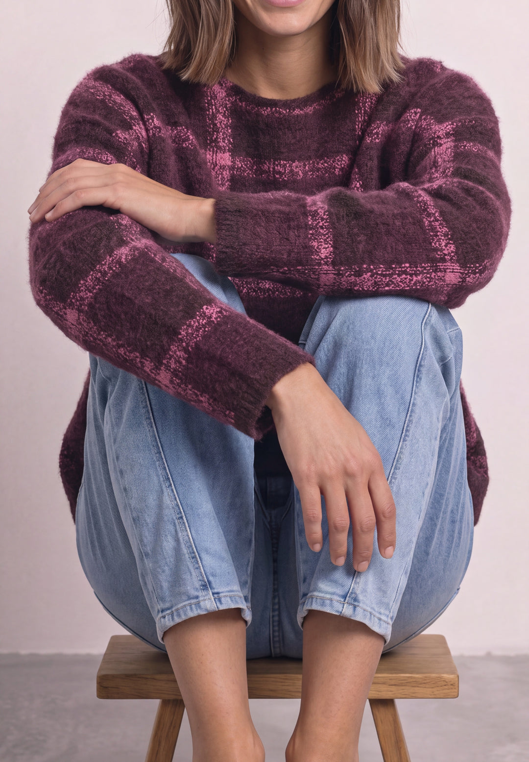 LTD QR soft multi color check, rustic rouge 37820 Bild 6