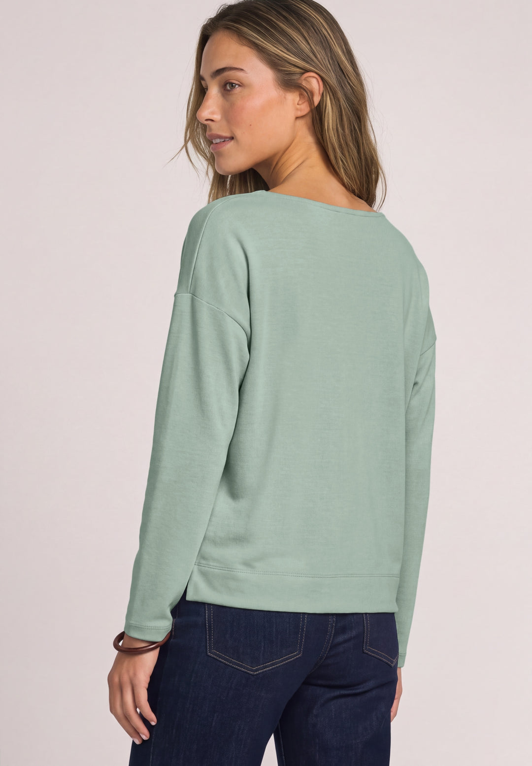 LTD QR soft shirt w.lace colla, eucalyptus green 18100 Bild 4