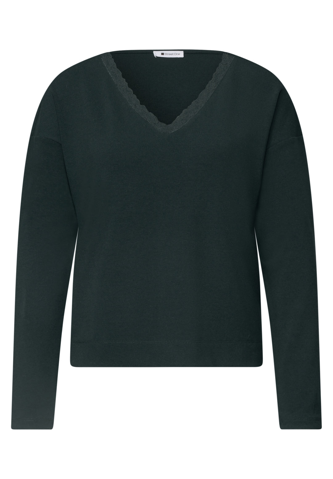 LTD QR soft shirt w.lace colla, stormy green 18101 Bild 1