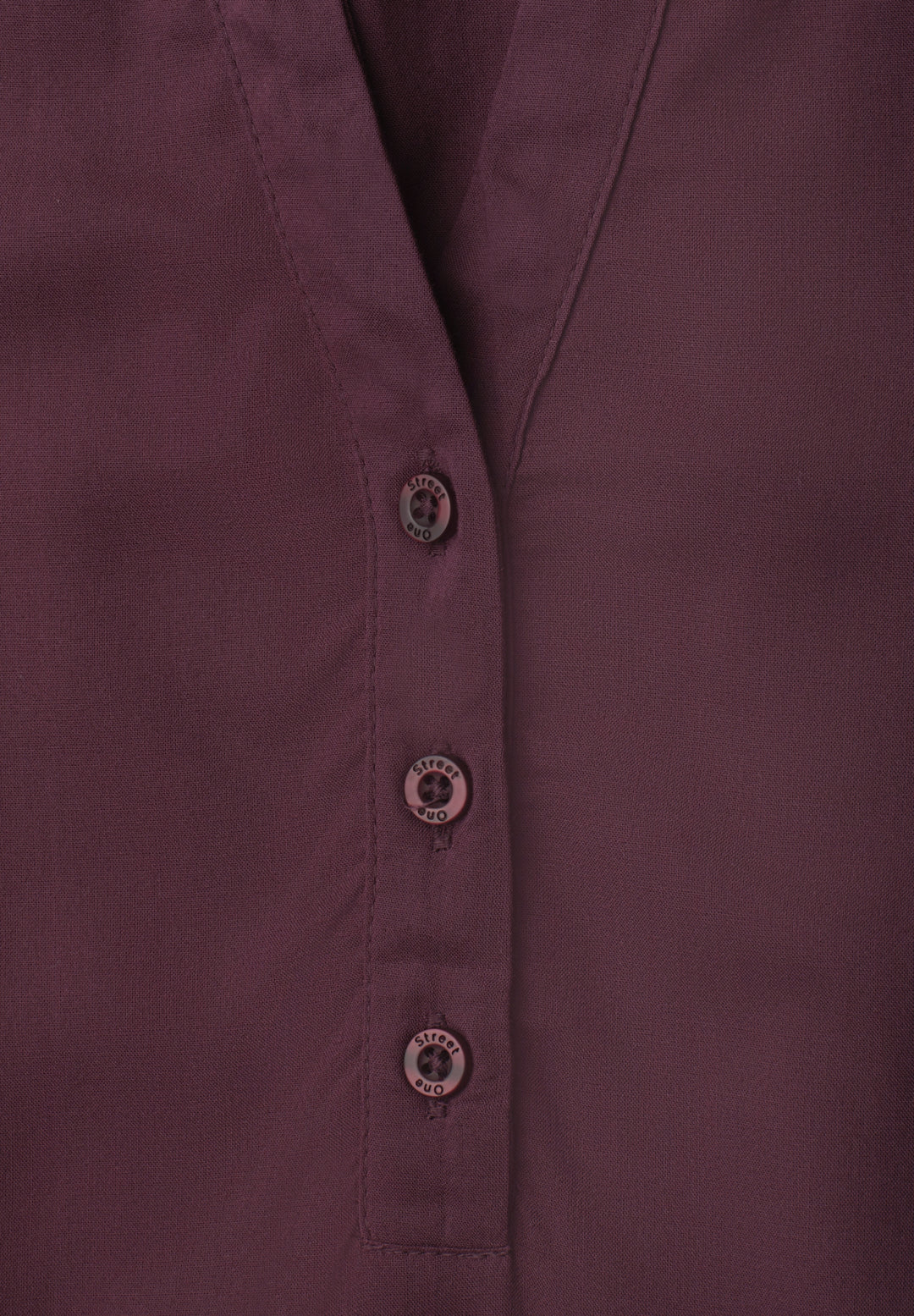 LTD QR Splitneck blouse w gath, rustic rouge 17820 Bild 2