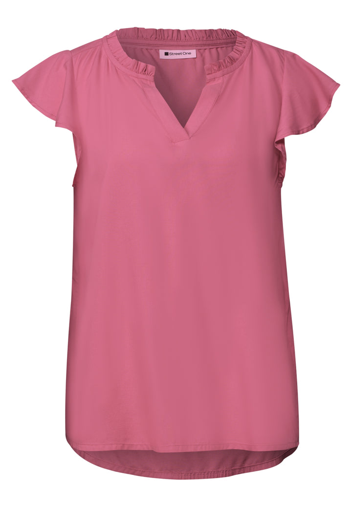 LTD QR Splitneck blousetop w v, blush berry 17846 Bild 1