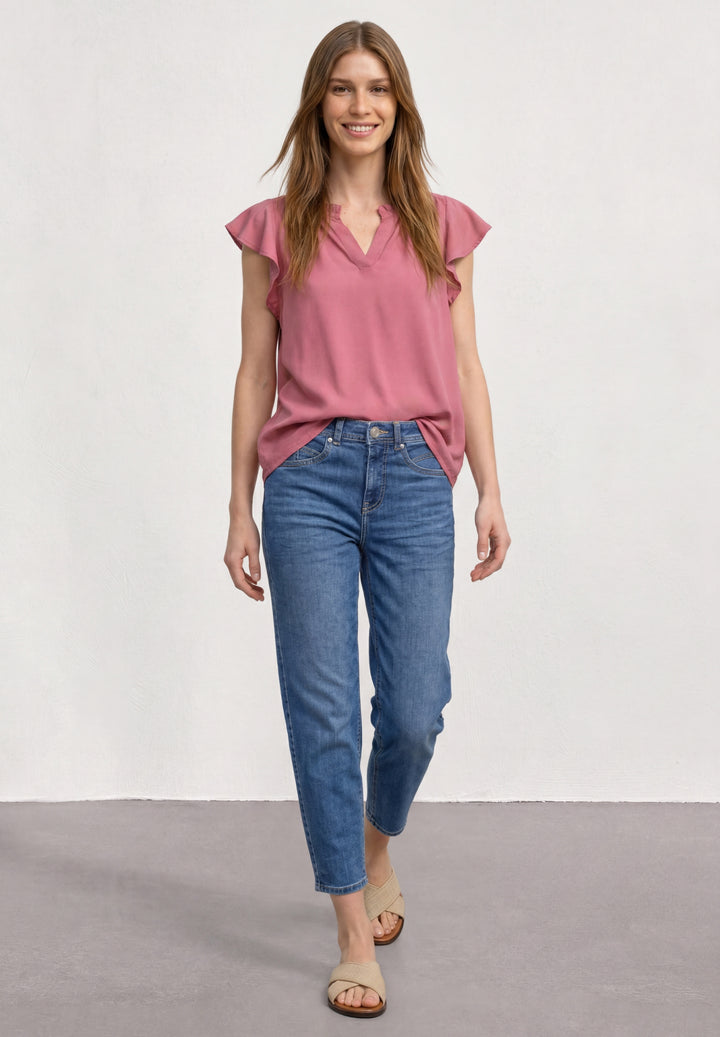 LTD QR Splitneck blousetop w v, blush berry 17846 Bild 5