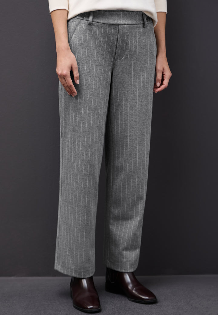LTD QR Straight Leg_pinstripe_, dark pelican grey mel. 27469 Bild 3