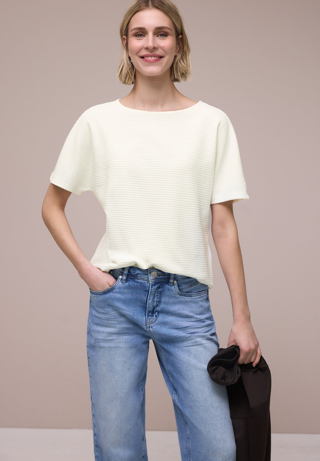 LTD QR structure shirt, off white 10108 Bild 3