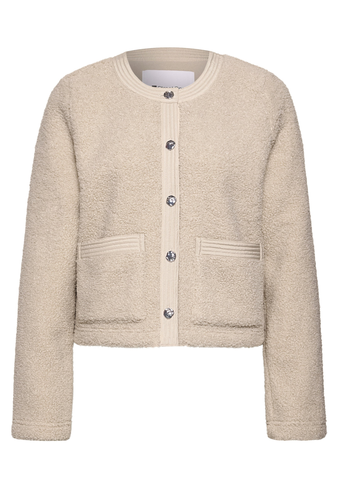 LTD QR teddy jacket w.woven de, clay sand 17727 Bild 1