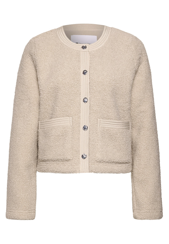LTD QR teddy jacket w.woven de, clay sand 17727 Bild 1