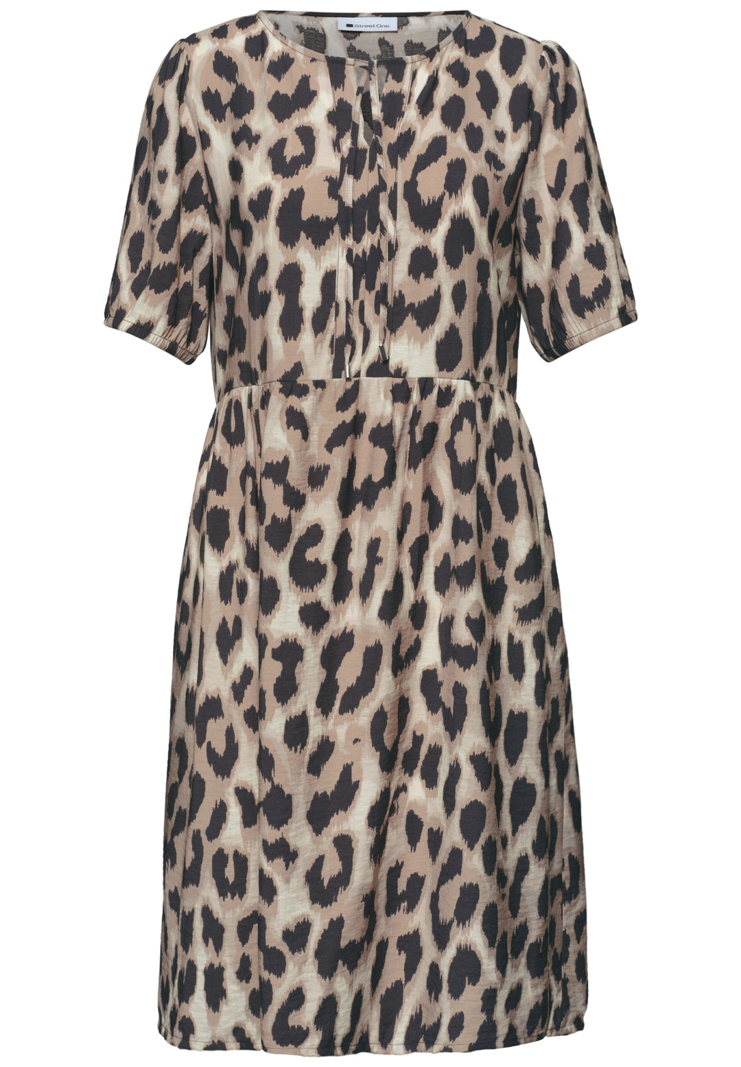 LTD QR Tunic Dress_AOP, timeless beige 37278 Bild 1