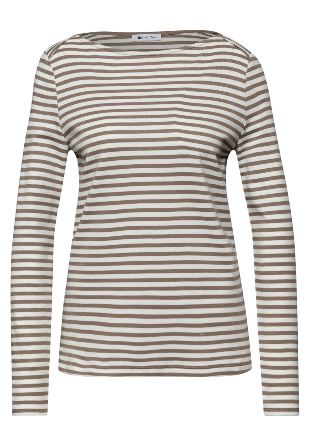 LTD QR u-boat yds stripe shirt, light terra mocha 27462 Bild 1