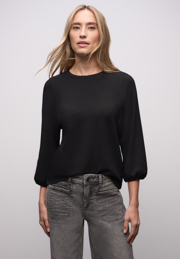 LTD QR uni jacquard shirt, Black 10001 Bild 3