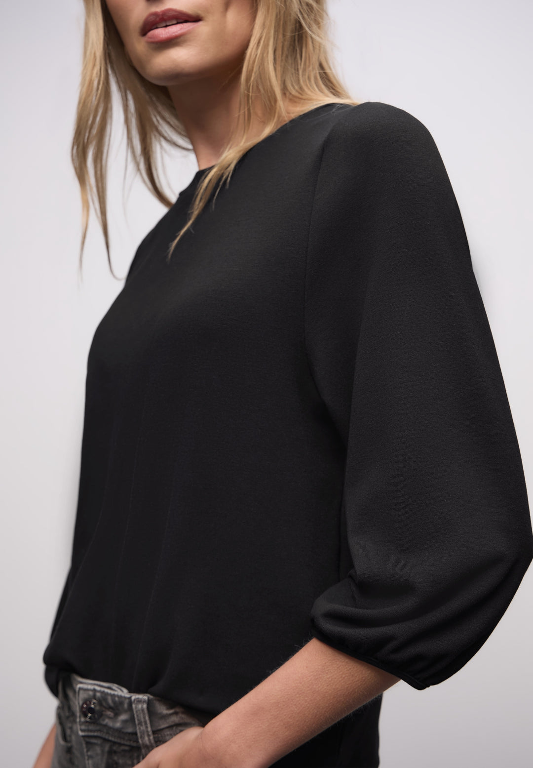 LTD QR uni jacquard shirt, Black 10001 Bild 6