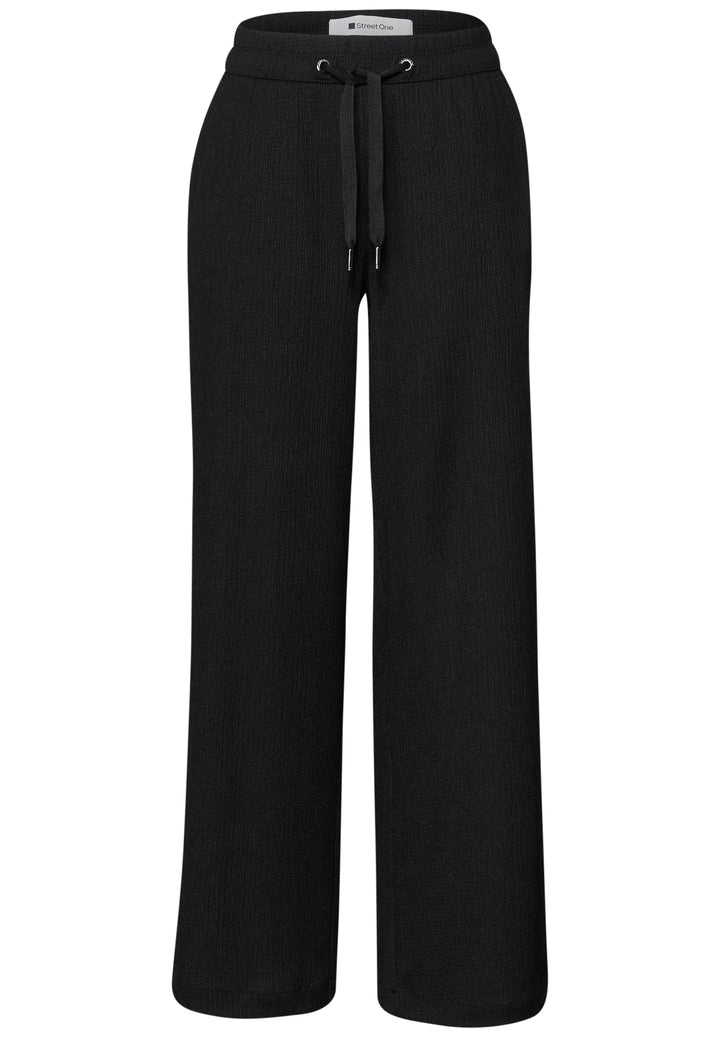 LTD QR Wide Leg crinkle crash, Black 10001 Bild 1