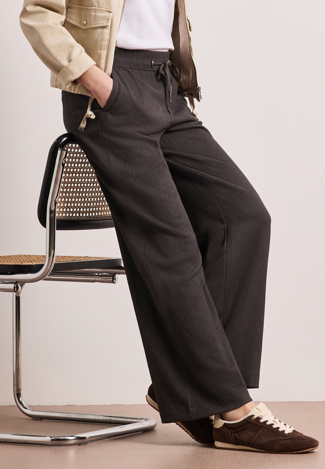 LTD QR Wide Leg crinkle crash, deep earth 17542 Bild 3