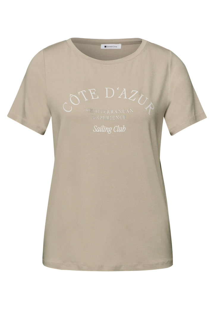 LTD QR wording print shirt, cobble stone 37540 Bild 1