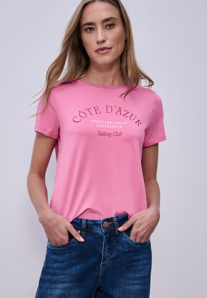 LTD QR wording print shirt, ibis rose 37503 Bild 3