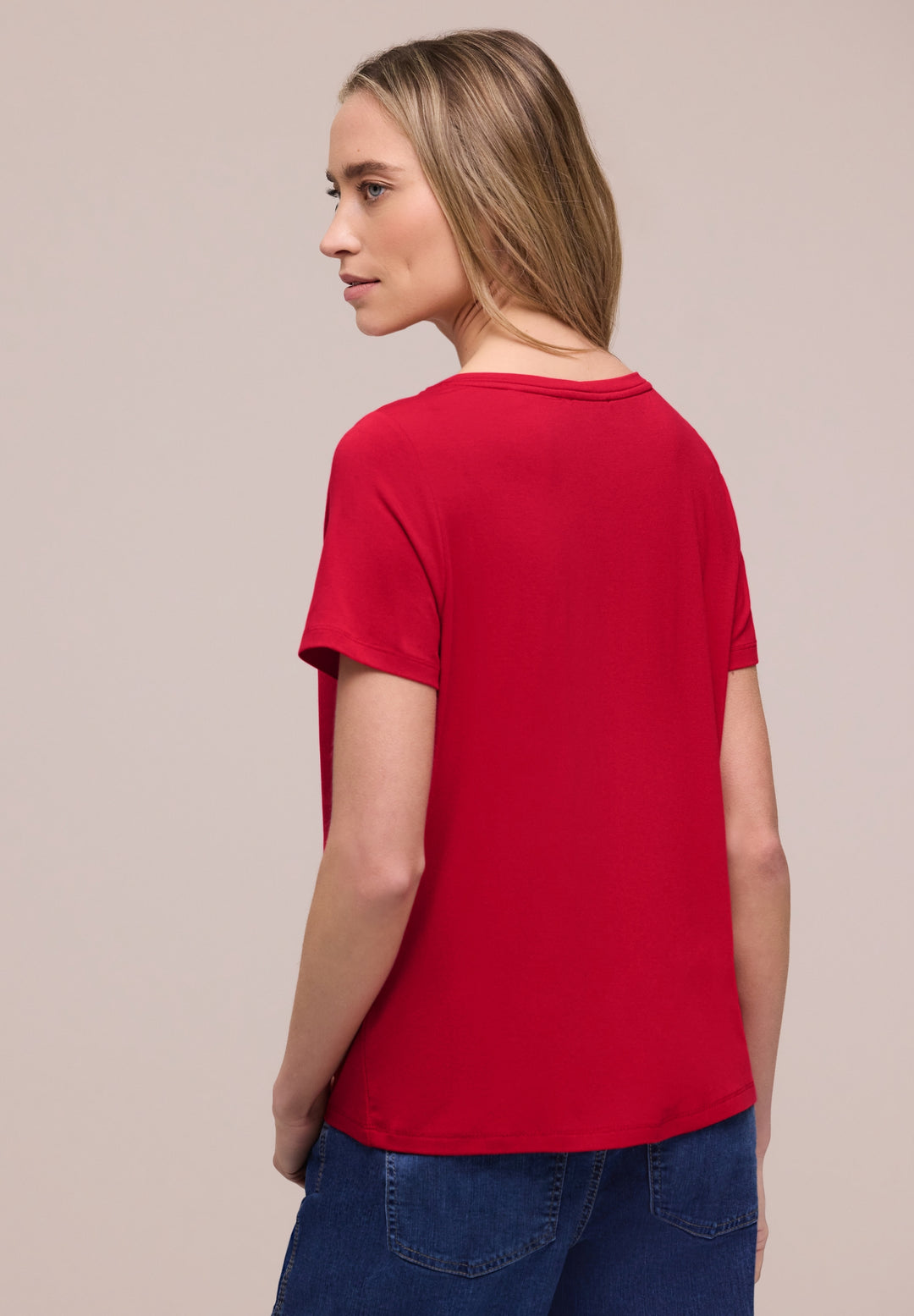 LTD QR wording print shirt, salsa red 37504 Bild 4