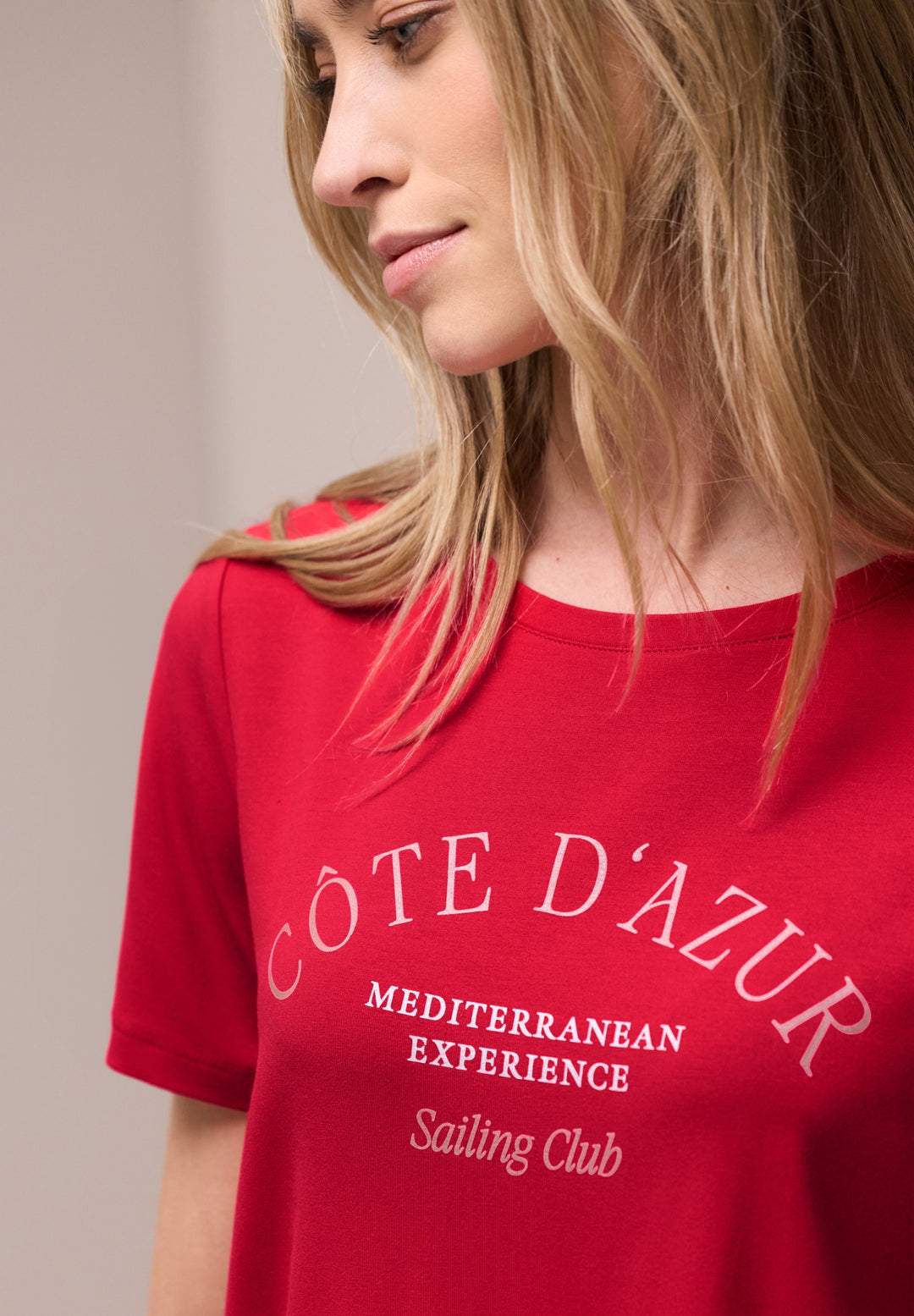 LTD QR wording print shirt, salsa red 37504 Bild 6