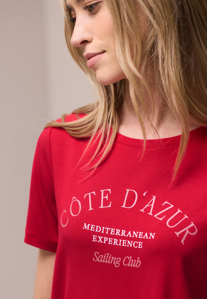 LTD QR wording print shirt, salsa red 37504 Bild 6