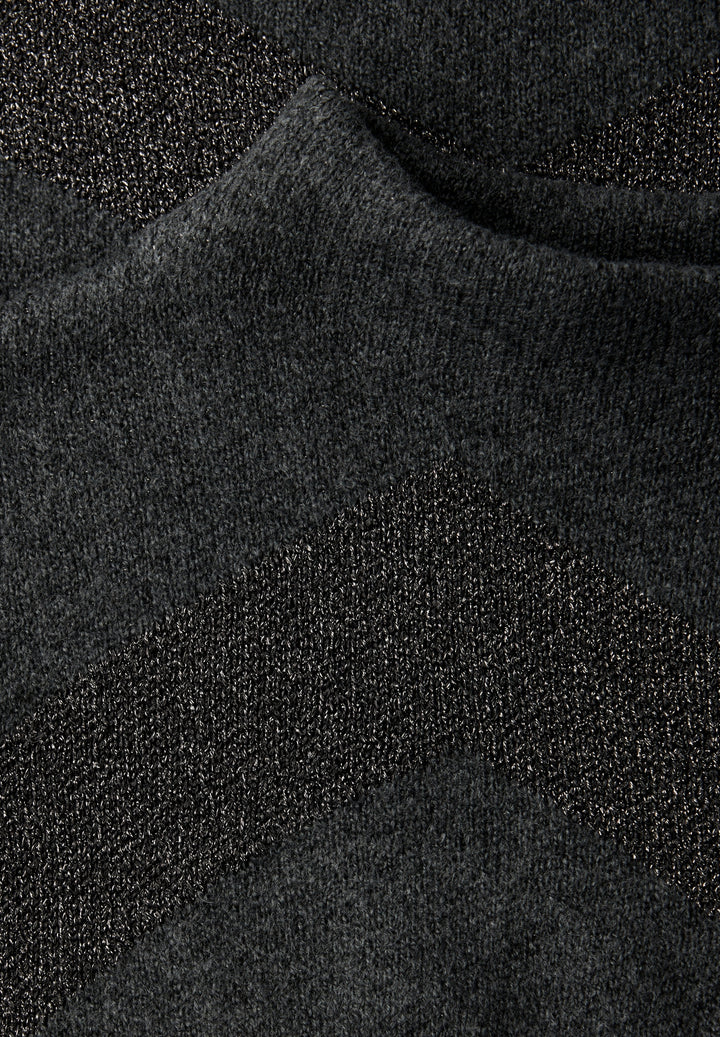 lurex jacquard sweater, gravel grey mel. 25959 Bild 2