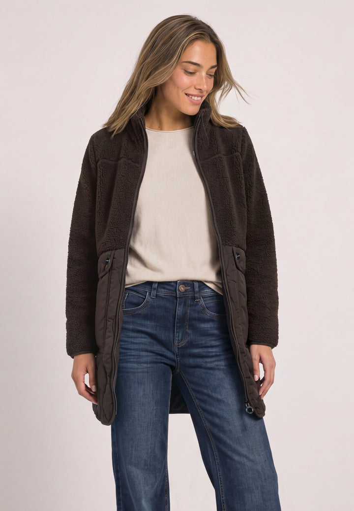 Mat Mix Teddy Coat w. Quilting, auburn brown 17111 Bild 3