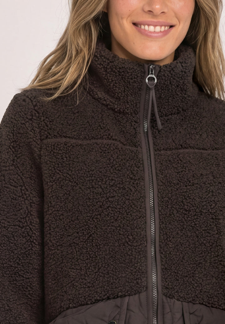 Mat Mix Teddy Coat w. Quilting, auburn brown 17111 Bild 6