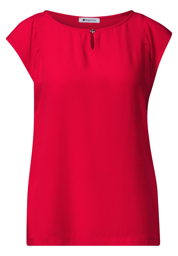 mat-mix top w.gathering and de, salsa red 17504 Bild 1