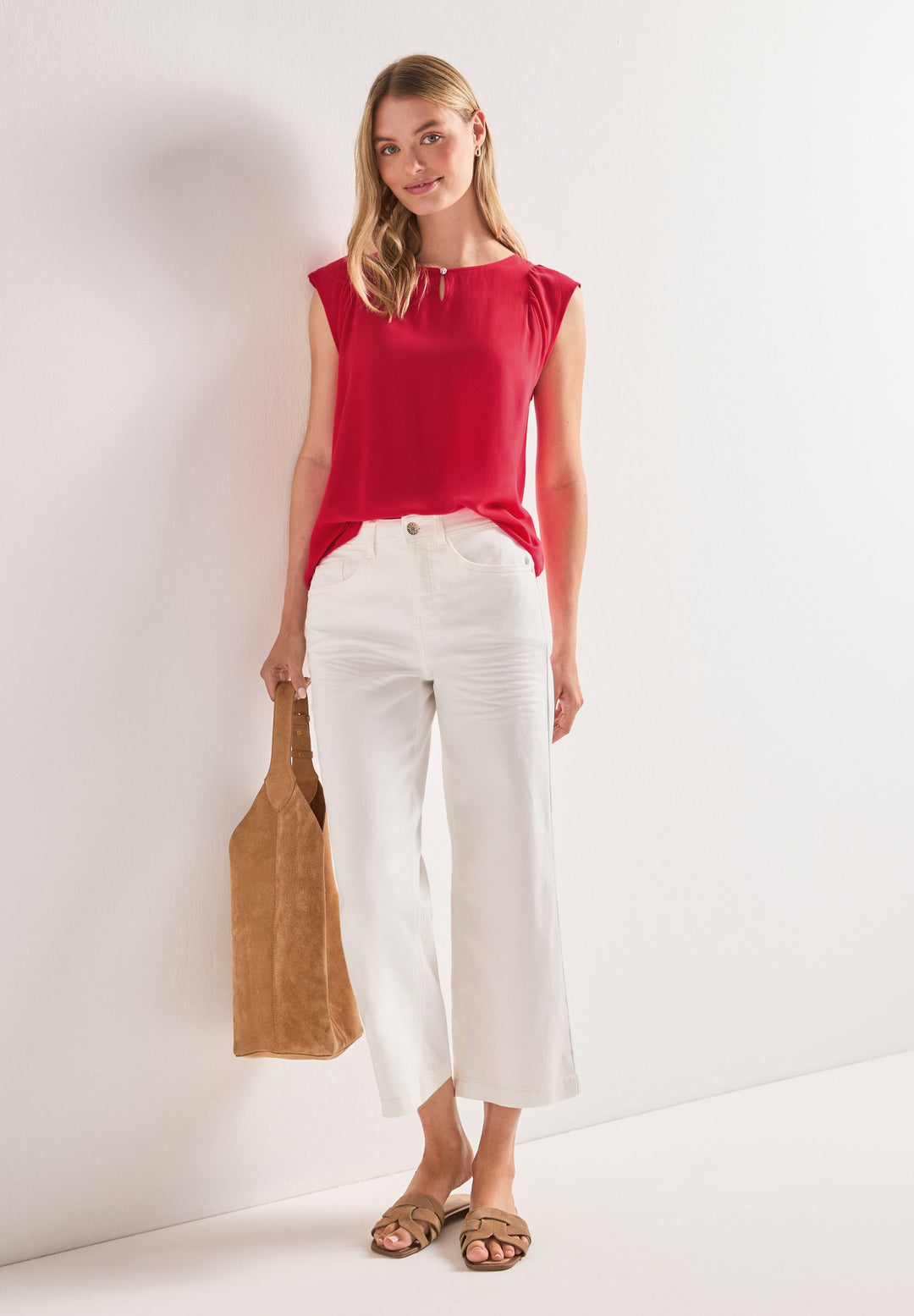mat-mix top w.gathering and de, salsa red 17504 Bild 5