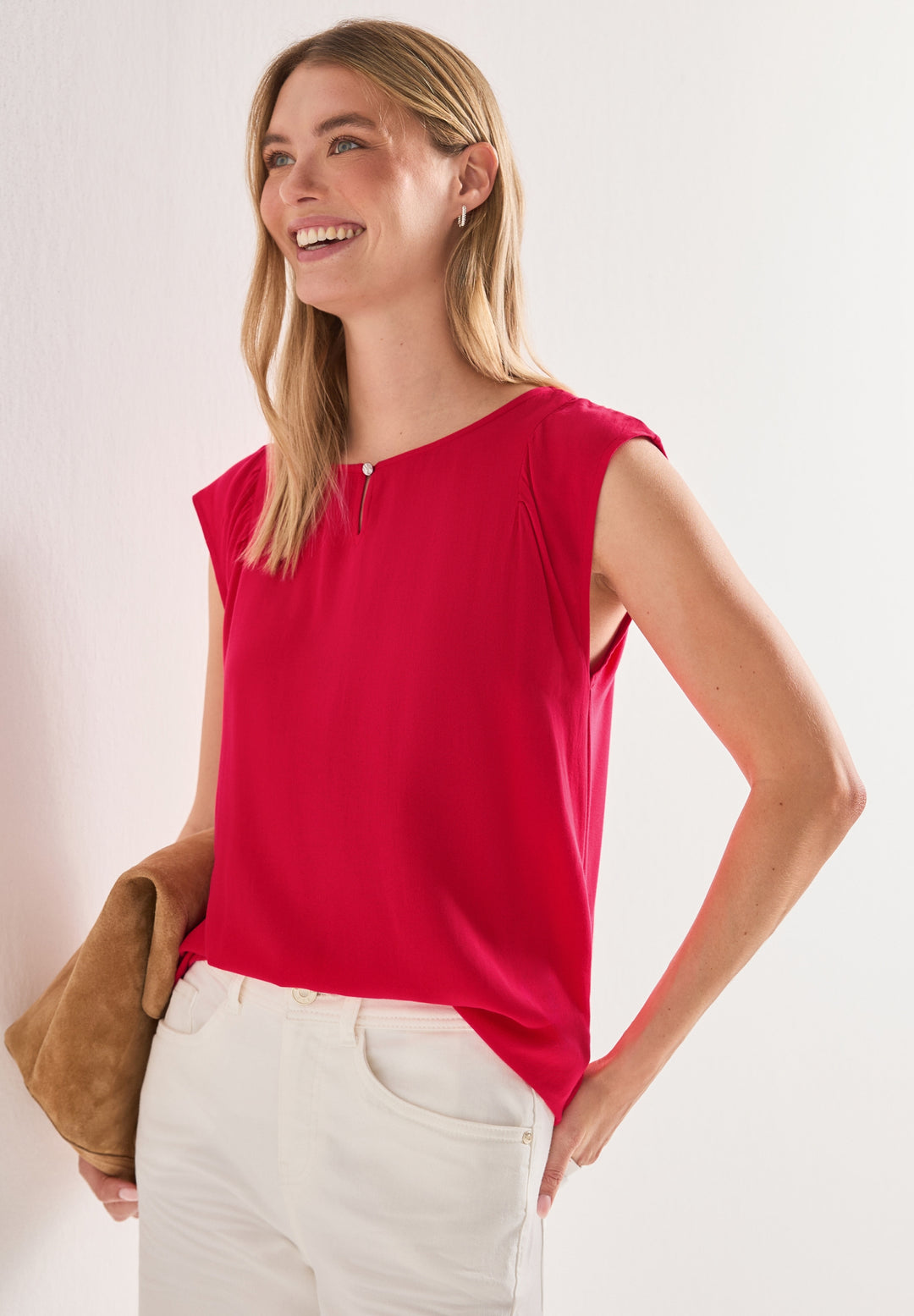 mat-mix top w.gathering and de, salsa red 17504 Bild 6