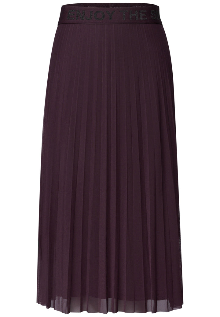 Mesh Plissée skirt_solid, berry plum 18310 Bild 1