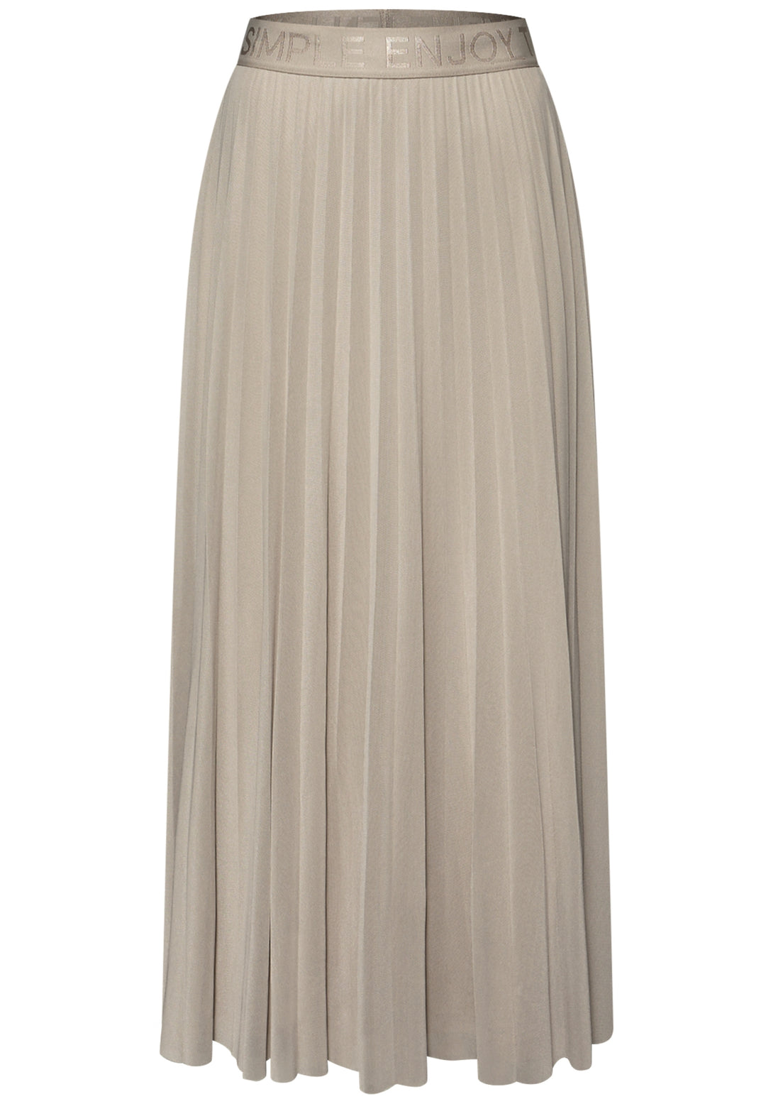 Mesh Plissée Skirt_solid, timeless beige 17278 Bild 1
