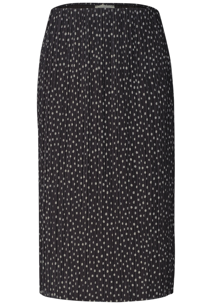 Mesh Plissee skirt_AOP, black coffee 27874 Bild 1