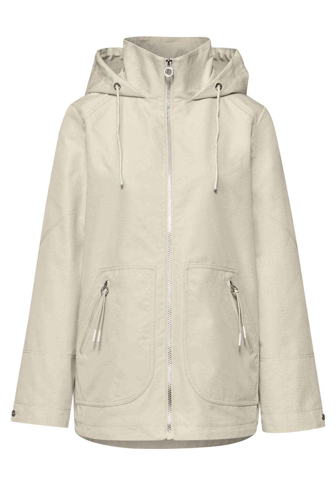 Mid Length Parka w. Hoody, powder beige 14347 Bild 1