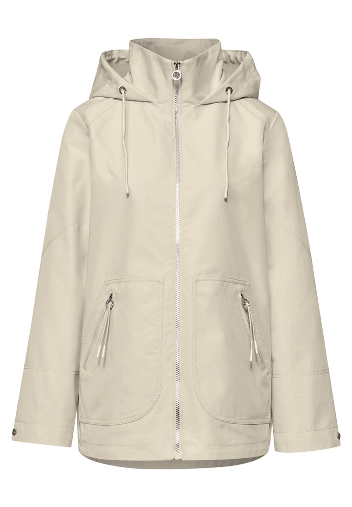 Mid Length Parka w. Hoody, powder beige 14347 Bild 1