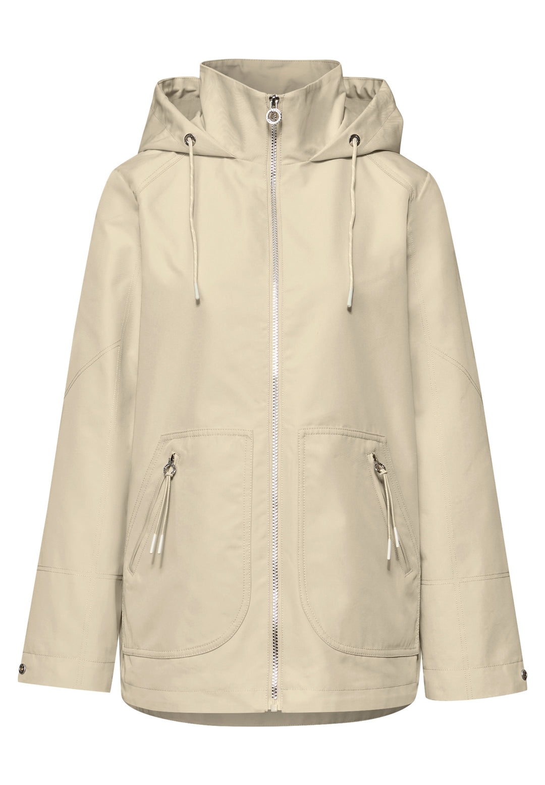 Mid Length Parka w. Hoody, powder beige 14347 Bild 1