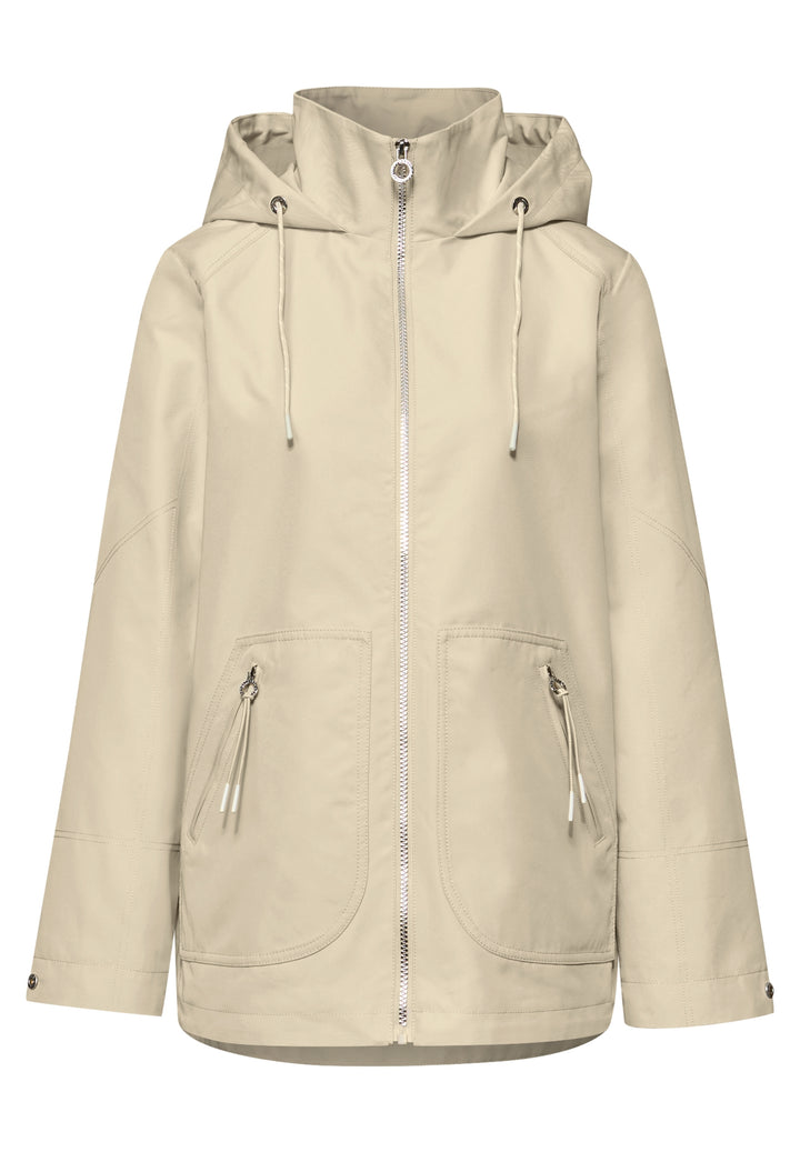 Mid Length Parka w. Hoody, powder beige 14347 Bild 1